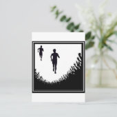 MARATHON CROWD POSTKARTE (Stehend Vorderseite)