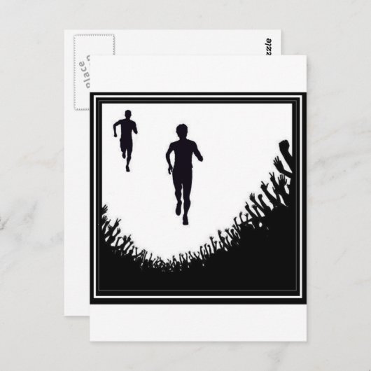 MARATHON CROWD POSTKARTE (Vorne/Hinten)