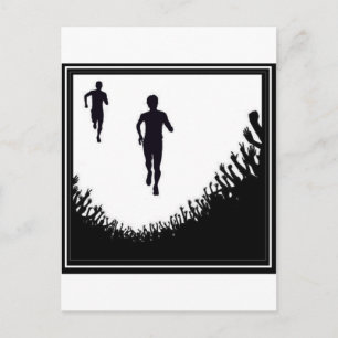 MARATHON CROWD POSTKARTE