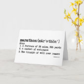 Marathon Definition Best of Luck Karte (Gelbe Blume)