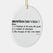 Marathon-Definition Keramik Ornament (Rechts)