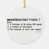 Marathon-Definition Keramik Ornament (Vorne)