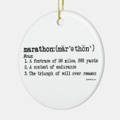 Marathon-Definition Keramik Ornament (Links)