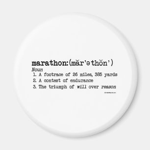 Marathon Definition Magnet