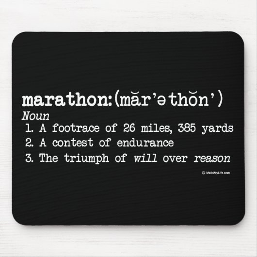 Marathon-Definition Mousepad (Vorne)