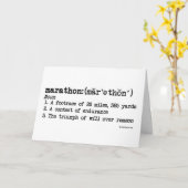 Marathon Definition Viel Glück Karte (Gelbe Blume)