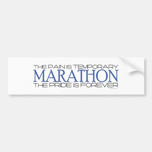 Marathon - der Stolz ist Forever Autoaufkleber (Vorne)
