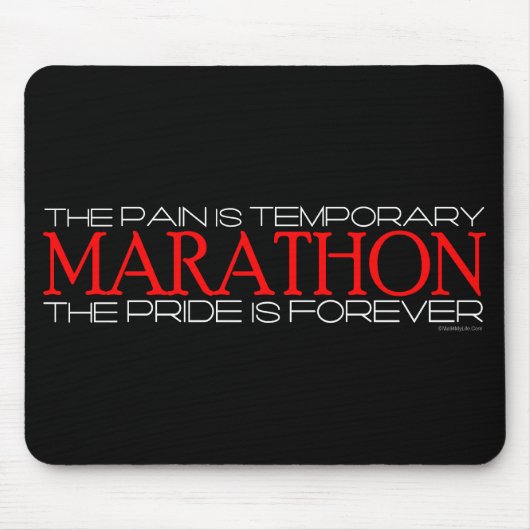 Marathon - der Stolz ist Forever Mousepad (Vorne)