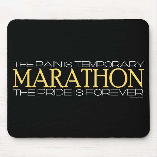 Marathon - der Stolz ist Forever Mousepad (Vorne)