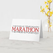Marathon - Der Stolz ist für immer - Glückwunsch Karte (Gelbe Blume)