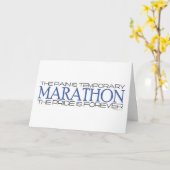 Marathon - Der Stolz ist für immer - Zitat Karte (Gelbe Blume)
