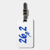 Marathon des Blaus 26,2 Gepäckanhänger (Vorderseite vertikal)