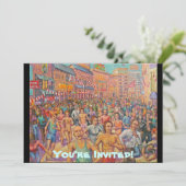 Marathon-Du bist eingeladen! Einladung (Stehend Vorderseite)