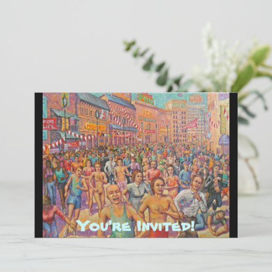 Marathon-Du bist eingeladen! Einladung (Stehend Vorderseite)