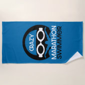 Marathon Endurance Swimmer Strandtuch (Vorderseite)