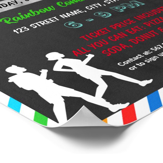 Marathon-Ereignisvorlage Poster (Ecke)