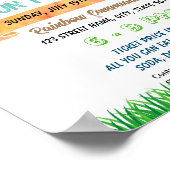 Marathon-Ereignisvorlage zum Ausführen von Spaß Poster (Ecke)