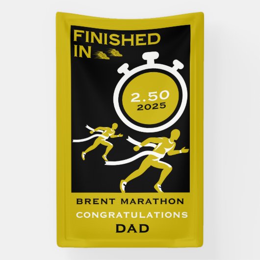 Marathon Event Finisher Geschenk Banner (Vertikal)