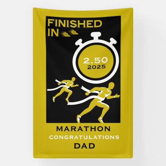 Marathon Event Finisher Geschenk Banner (Vertikal)