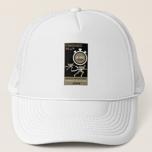 Marathon Event Finisher Geschenk Truckerkappe (Vorderseite)
