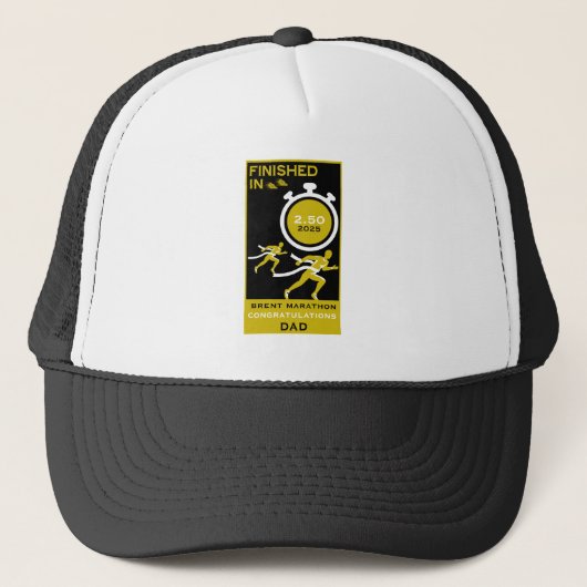 Marathon Event Finisher Geschenk Truckerkappe (Vorderseite)