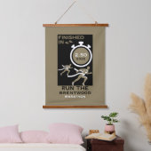 Marathon Event Finisher Geschenk Wandteppich Mit Holzrahmen (Schlafzimmer)