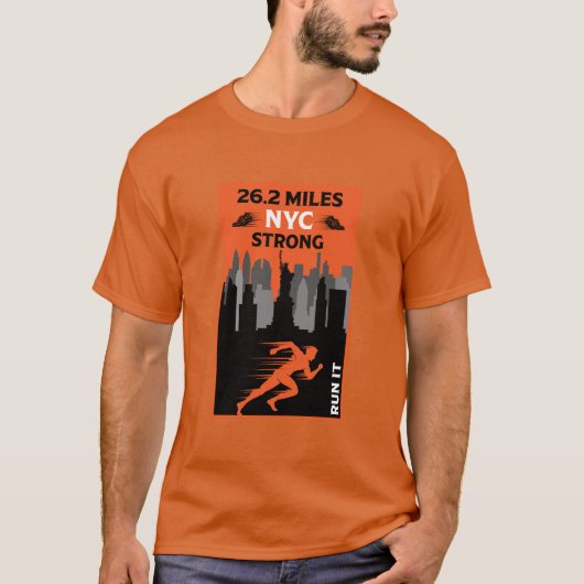 Marathon Event Runner New York 26,2 T-Shirt (Vorderseite)