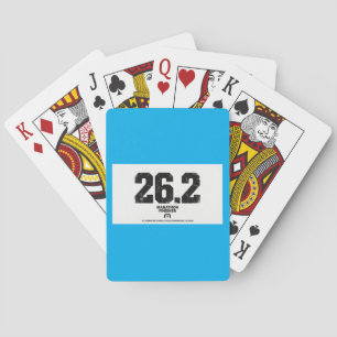 Marathon-Finisher 26,2 Meilen Running-Geschenk Spielkarten