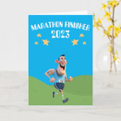 Marathon Finisher Card Karte (Gelbe Blume)