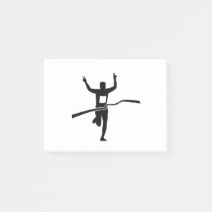 Marathon Finner Race Silhouette Post-it Klebezettel