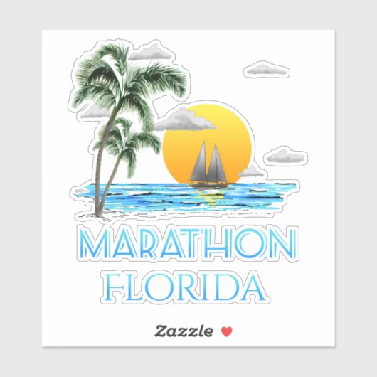 Marathon Florida Aufkleber (Blatt)