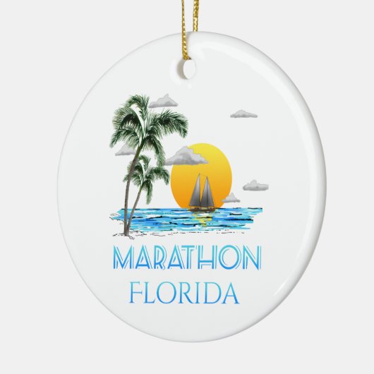 Marathon Florida Keramik Ornament (Links)