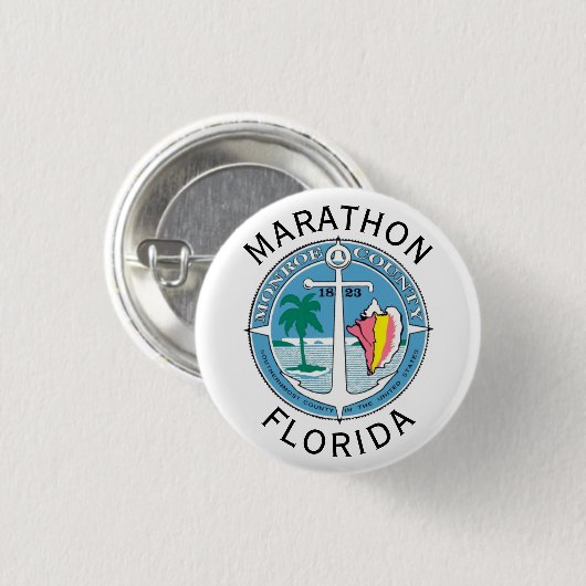 Marathon - Florida Keys Button (Vorne & Hinten)