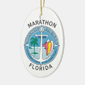 Marathon - Florida Keys Keramik Ornament (Links)