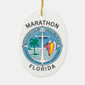 Marathon - Florida Keys Keramik Ornament (Vorne)