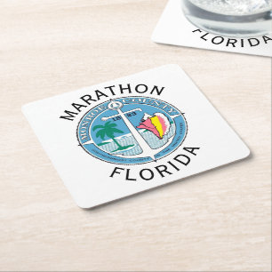 Marathon - Florida Keys Rechteckiger Pappuntersetzer
