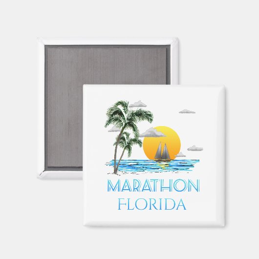 Marathon Florida Magnet (Vorderseite/Rückseite)