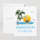 Marathon Florida Postkarte (Vorne/Hinten)