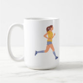 Marathon Frauen Name Zeit und Ort Personalisiert Kaffeetasse (Links)