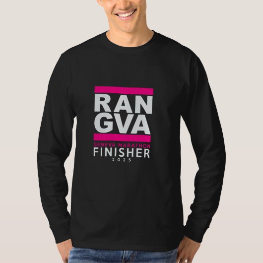 Marathon GENF 2025 Finisher T-Shirt (Vorderseite)