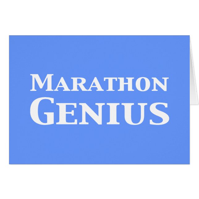 Marathon Genius Gifts (Vorderseite (Horizontal))