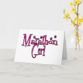Marathon Girl Karte (Gelbe Blume)
