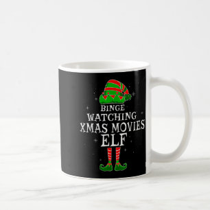 Marathon-Gucken von Weihnachtsfilmen Elf Passende Kaffeetasse