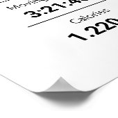 Marathon | Halbmarathon Custom Map Best Runner Poster (Ecke)