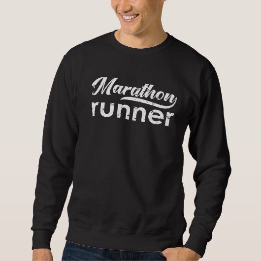 Marathon-Halbmarathon-Teilnehmer Sweatshirt (Vorderseite)