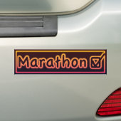 Marathon-Karo Autoaufkleber (Auf Auto)