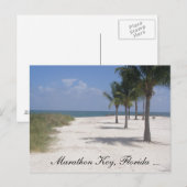 Marathon Key, Florida Postkarte (Vorne/Hinten)