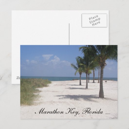 Marathon Key, Florida Postkarte (Vorne/Hinten)
