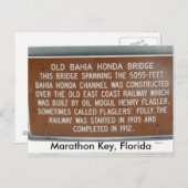 Marathon Key, Florida Postkarte (Vorne/Hinten)
