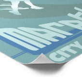 Marathon laufen Memorabilia Wanddekor Poster (Ecke)